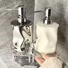 Artisan Ceramic Duo Soap Dispenser – Luxury Double-Pump Vanity Set