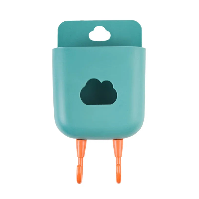 Wall-mounted TV Air Conditioner Remote Control Wall Storage Box Punch-free Mobile Phone Storage Shelf Bathroom Storage Basket