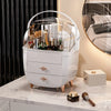 Elite Desktop Makeup Organizer – Large Capacity & Dust-Proof Protection