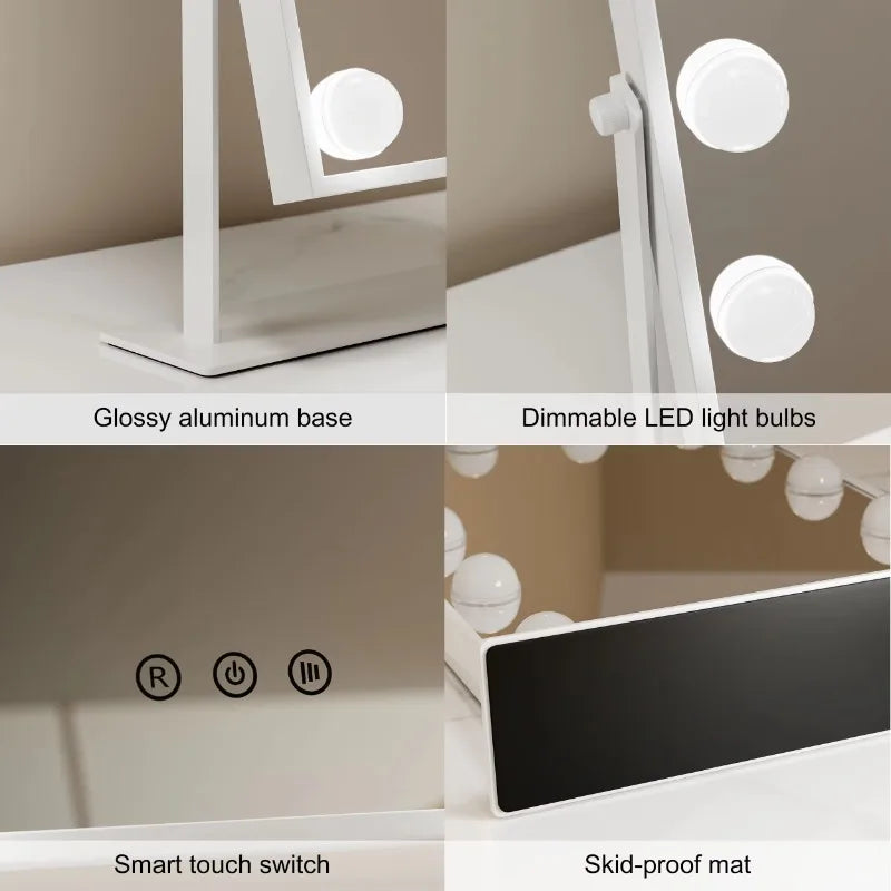 LED Hollywood Vanity Mirror with Touch Control