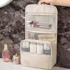 Travel Hanging Makeup Bag – Large Capacity Washable Organizer - Clarify.pk