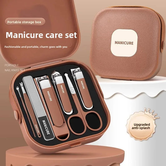 Premium 7-Piece Portable Manicure & Travel Nail Care Kit
