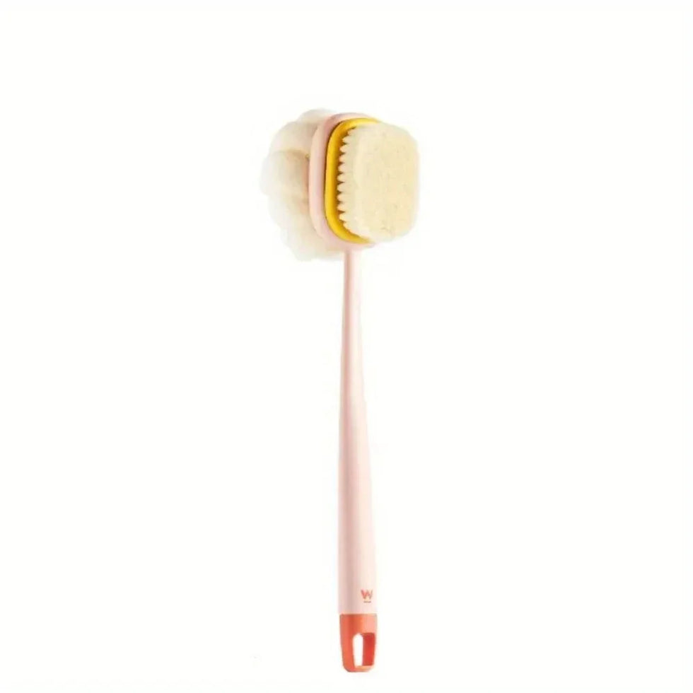 Soft Long Bath Brush – Double-Sided Scrubber - Clarify.pk