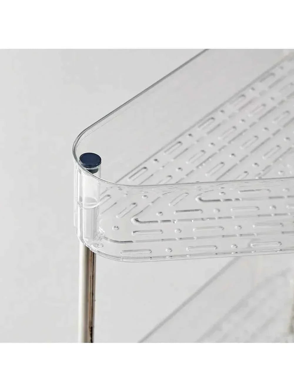 Acrylic Triangle Corner Trolley for Space-Saving Storage Solutions - Clarify.pk