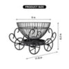 Carriage Design Fruit Basket – Premium 2-Tier Vintage Centerpiece Display