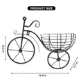 Bicycle Design Wall Basket – Premium Vintage Metal Planter & Storage Riser (Without Flowers)