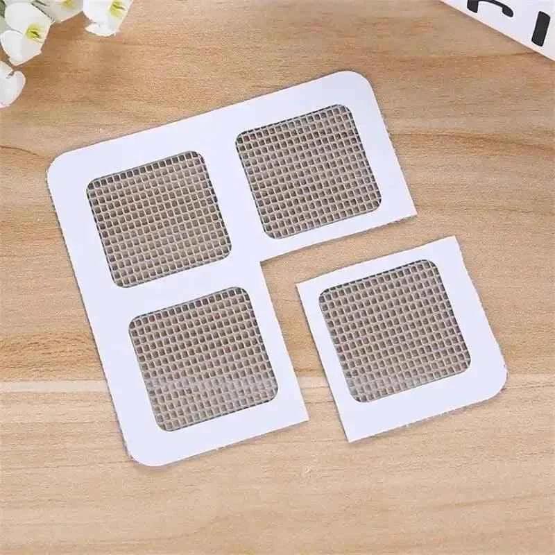 Hair Drain Catcher Sticker Disposable Mesh for Shower and Sink Drain Protection 10 Pcs set - Clarify.pk