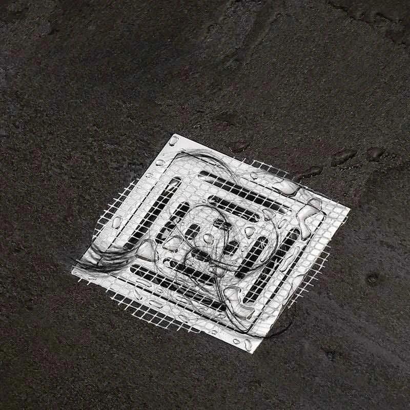 Hair Drain Catcher Sticker Disposable Mesh for Shower and Sink Drain Protection 10 Pcs set - Clarify.pk