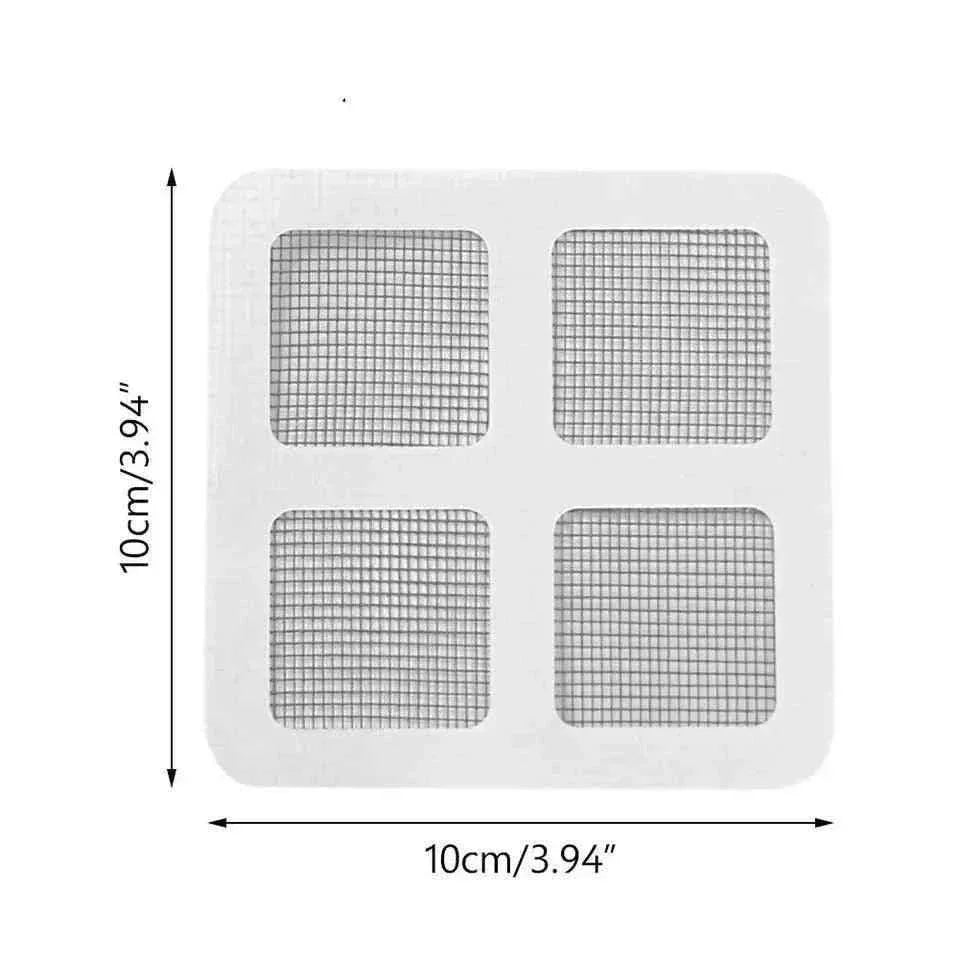 Hair Drain Catcher Sticker Disposable Mesh for Shower and Sink Drain Protection 10 Pcs set