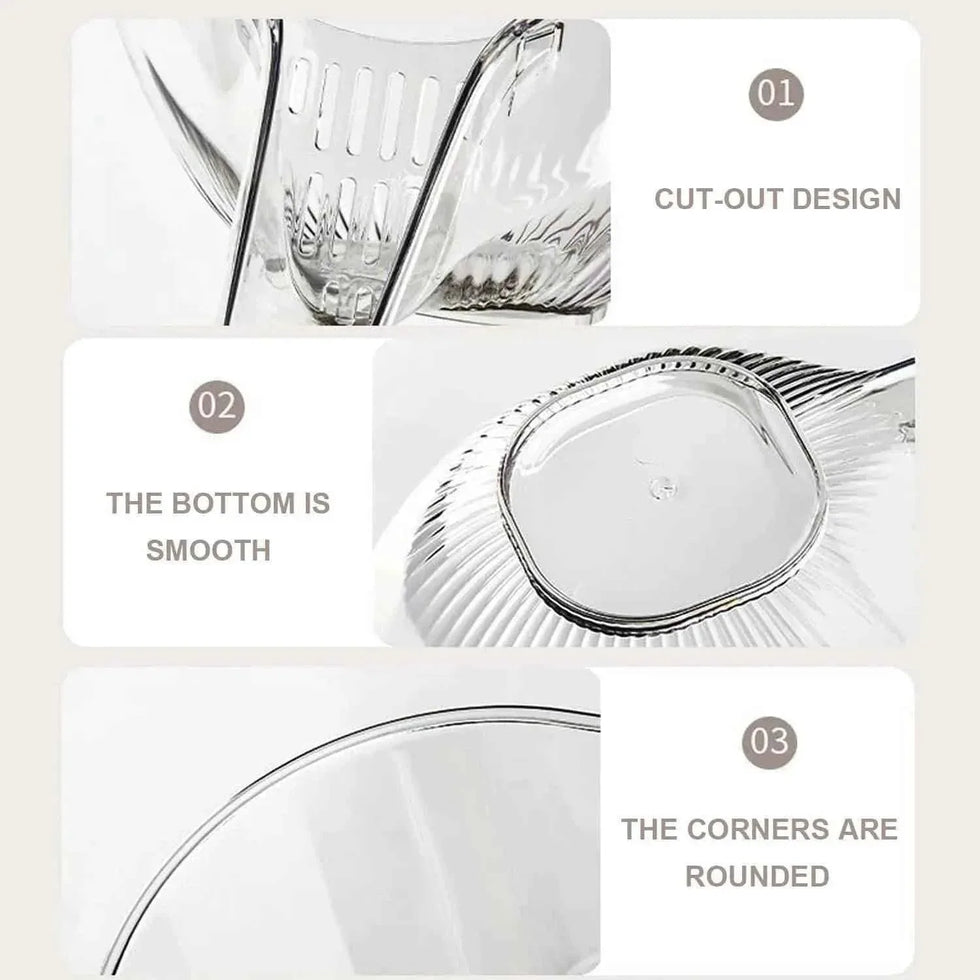 Multipurpose Kitchen Basket - Acrylic Drainage Basket for Fruits and Vegetables