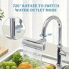 Multifunctional Kitchen Faucet Waterfall with Pressurized Bubbler and 4 Modes Spout Adapter - Clarify.pk