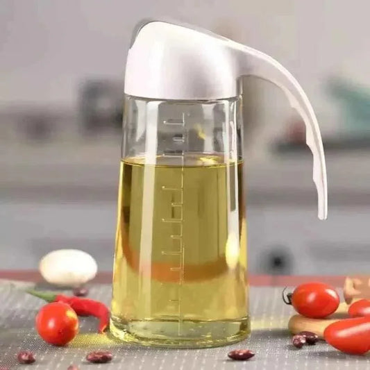 630ml Glass Oil Dispenser - Premium Glass Oil Dispenser Jar - Clarify.pk