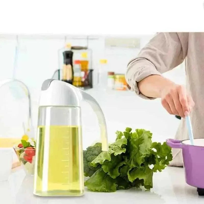 630ml Glass Oil Dispenser - Premium Glass Oil Dispenser Jar - Clarify.pk