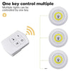 Pack of 3 Wireless LED Night Lights with Remote Control - Ultra-Bright - Clarify.pk