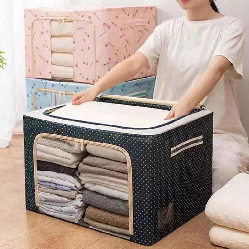 66L Foldable Large Storage Organizer – Printed Design