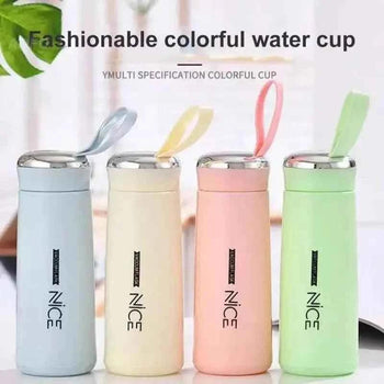 Premium Glass Water Bottle 400Ml - Stylish & Eco-Friendly - Clarify.pk
