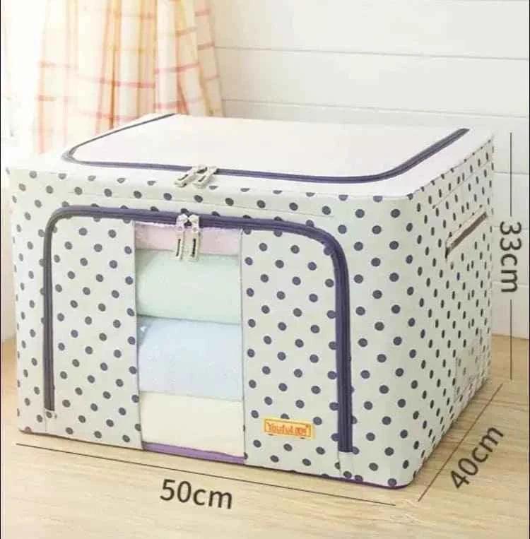 66L Foldable Large Storage Organizer – Printed Design