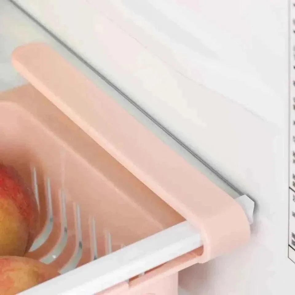 Stretchable Fridge Basket for Organized Storage and Freshness - Clarify.pk