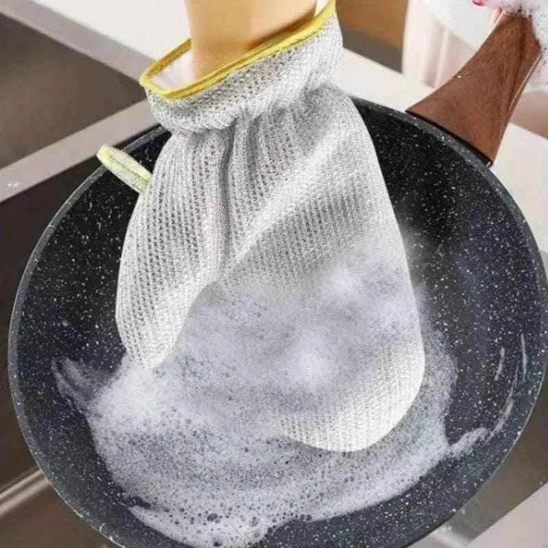 Kitchen Steel Dishwashing Gloves Pair for Ultimate Cleaning Power