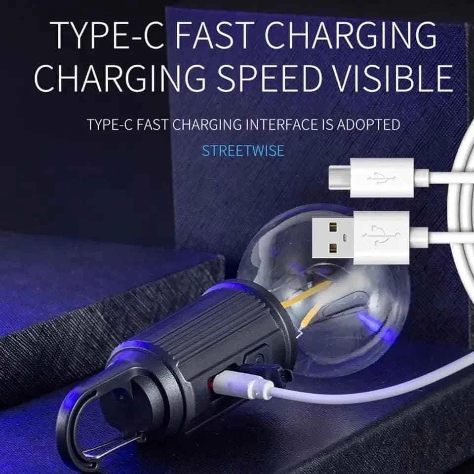 Rechargeable LED Emergency Lamp - Portable and Energy Efficient Bulb for Emergencies - Clarify.pk