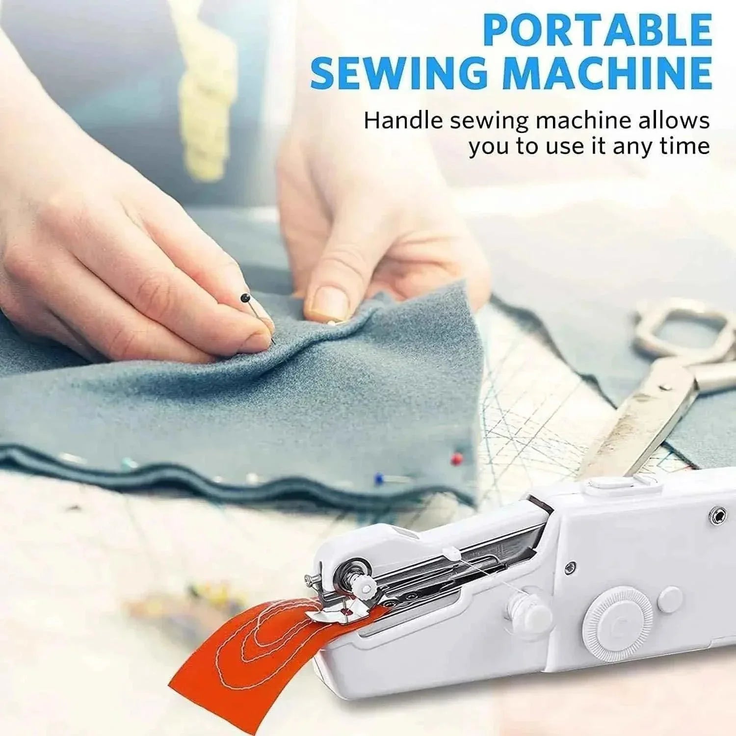 Portable Mini Sewing Machine for Easy Handheld Stitching and Repairs - Clarify.pk