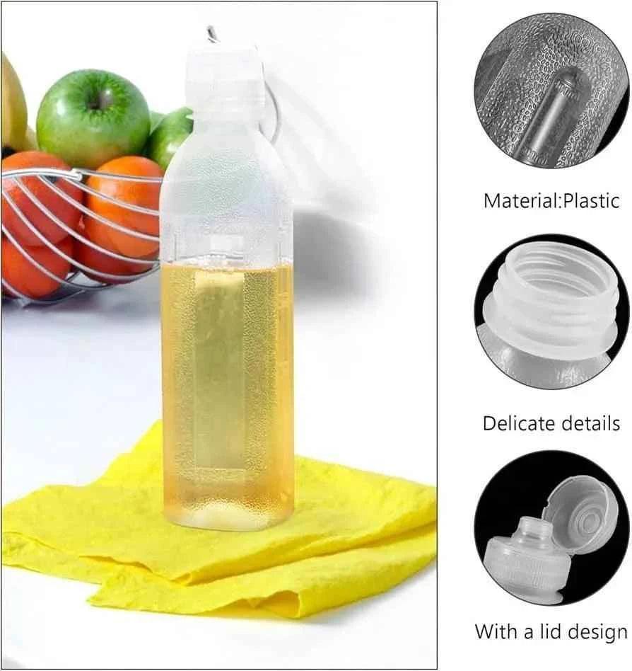 500ML Transparent Oil Bottle - Durable and Refillable Plastic Container - Clarify.pk
