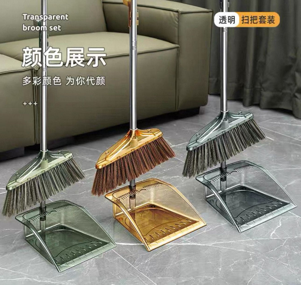 Transparent Light Luxury Acrylic Japanese Broom & Dustpan Set