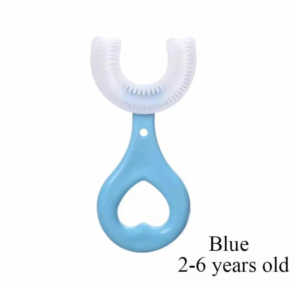 Silicone Toothbrush for Kids - Fun U Shape Design for Effective Oral Care - Clarify.pk