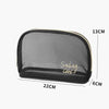 Black Mesh Makeup Bag for Travel and Organization