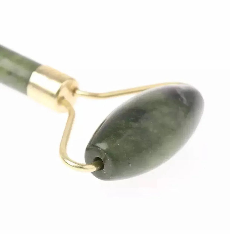 Jade Roller and Gua Sha Set for Glowing Skin Massage and Skincare