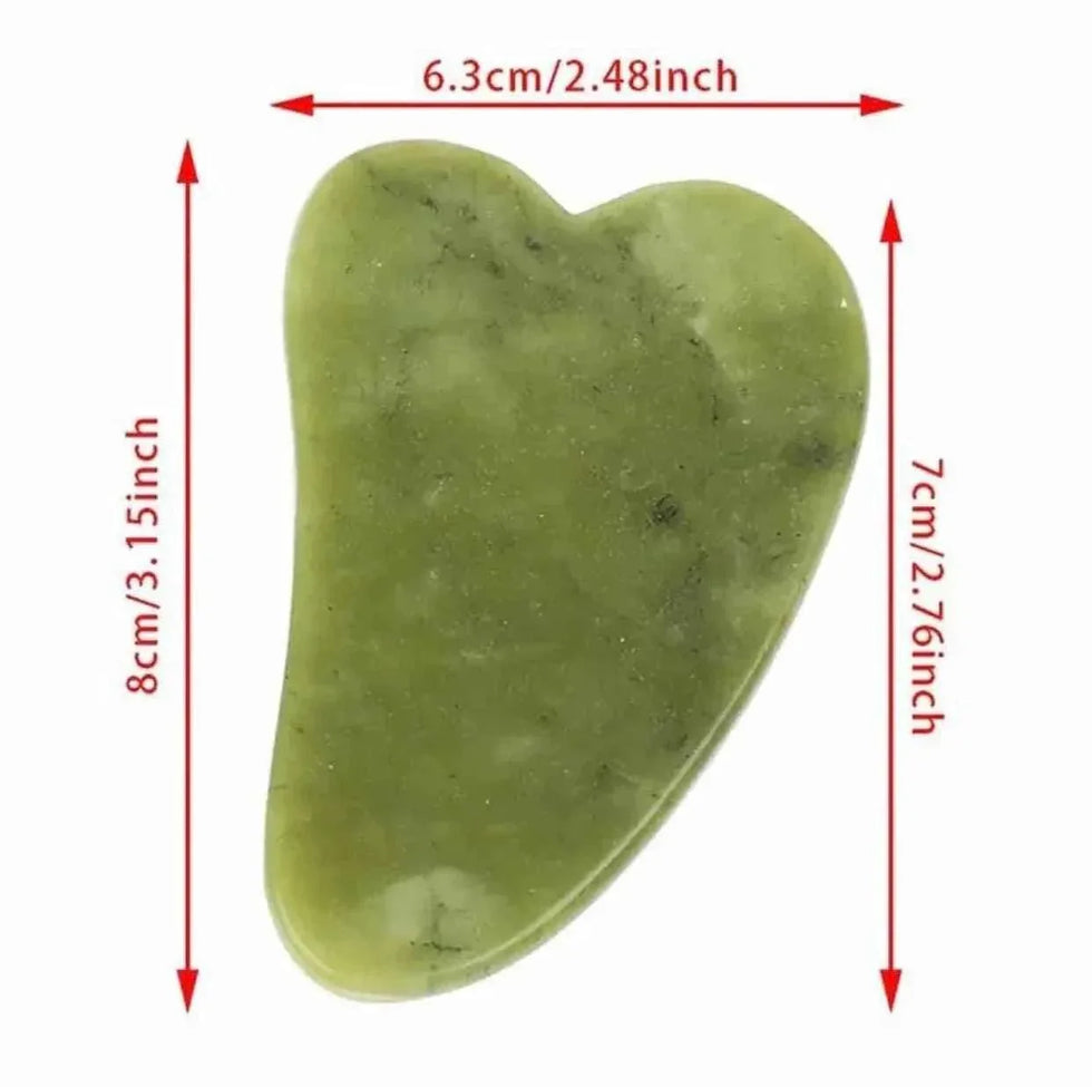 Jade Roller and Gua Sha Set for Glowing Skin Massage and Skincare