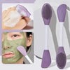 Double Head Silicone Facial Mask Brush for Smooth Application and Even Distribution