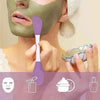 Double Head Silicone Facial Mask Brush for Smooth Application and Even Distribution