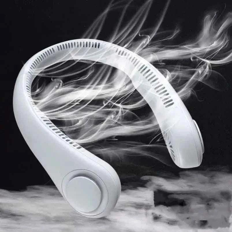 Portable Neck Fan for Summer Travel and Outdoor Sports - Mini Air Cooler Conditioner - Clarify.pk