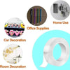Nano Double Tape Transparent Adhesive for Home Bathroom Kitchen Powerful Washable Universal Hook Tape - Clarify.pk