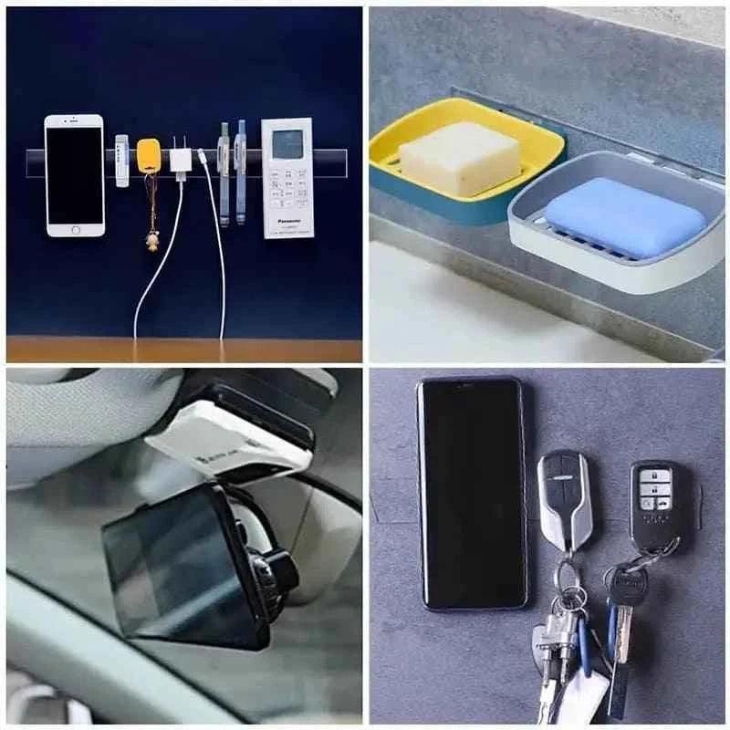 Nano Double Tape Transparent Adhesive for Home Bathroom Kitchen Powerful Washable Universal Hook Tape - Clarify.pk