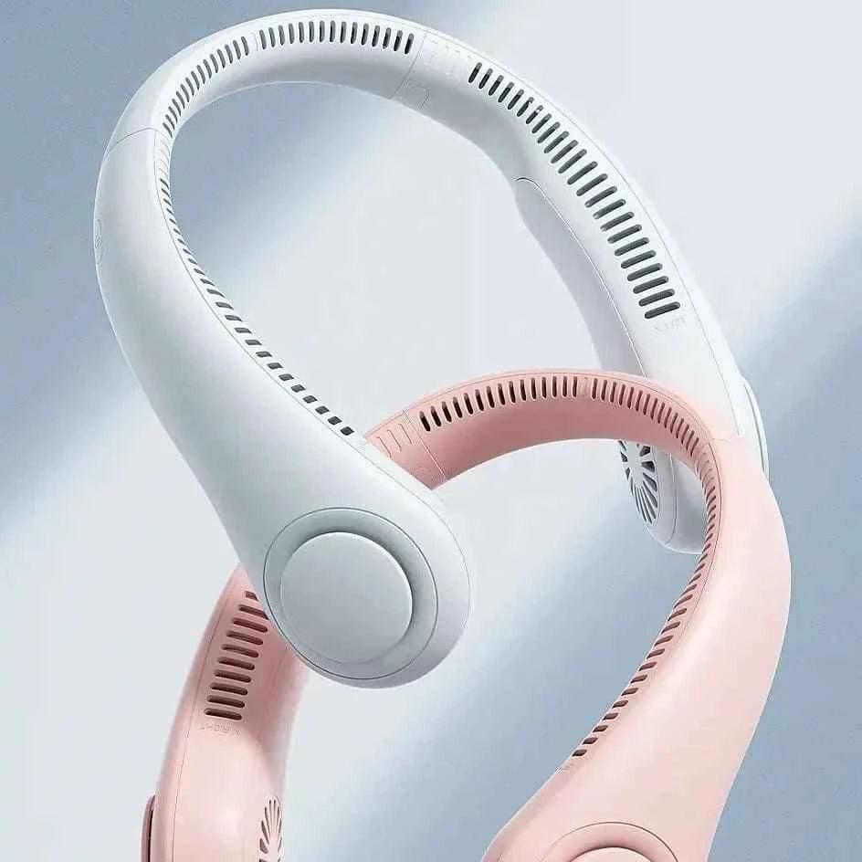 Portable Neck Fan for Summer Travel and Outdoor Sports - Mini Air Cooler Conditioner - Clarify.pk