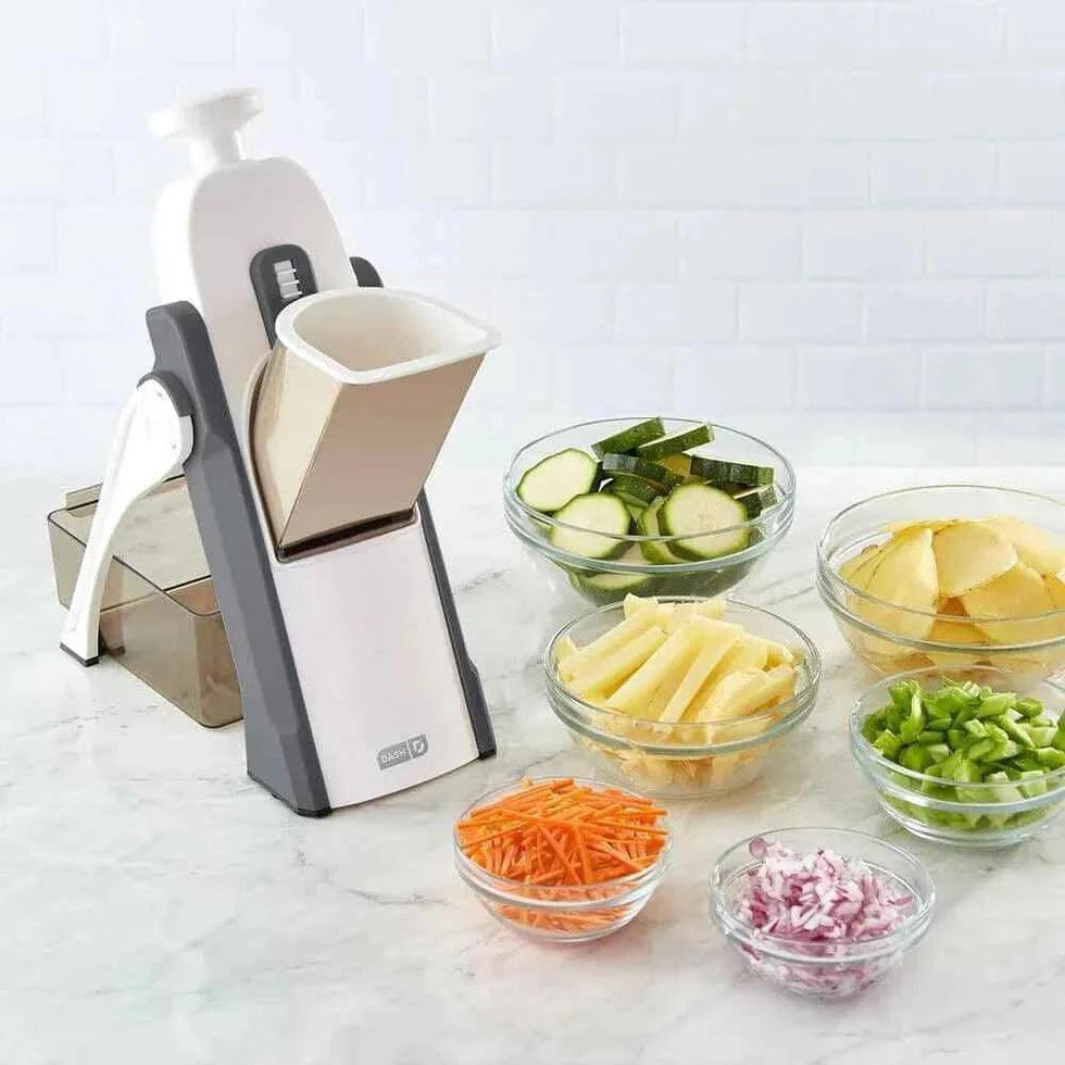5 in 1 Manual Vegetable Cutter - Versatile Kitchen Tool for Slicing, Dicing, Chopping, and Julienne - Clarify.pk