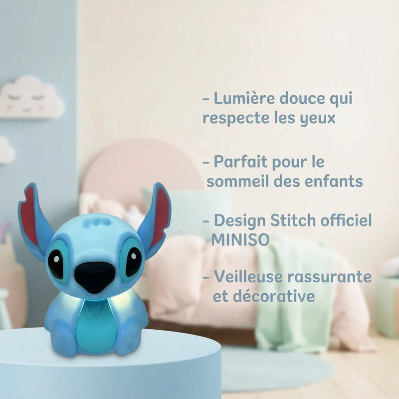 Stitch Night Light – Soft Touch Silicone, USB Rechargeable LED
