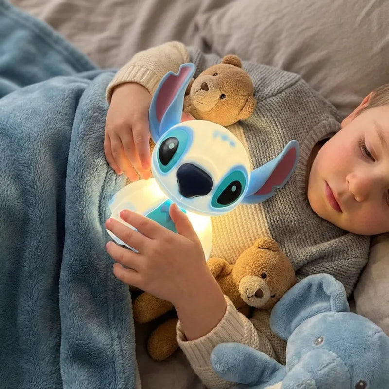 Stitch Night Light – Soft Touch Silicone, USB Rechargeable LED