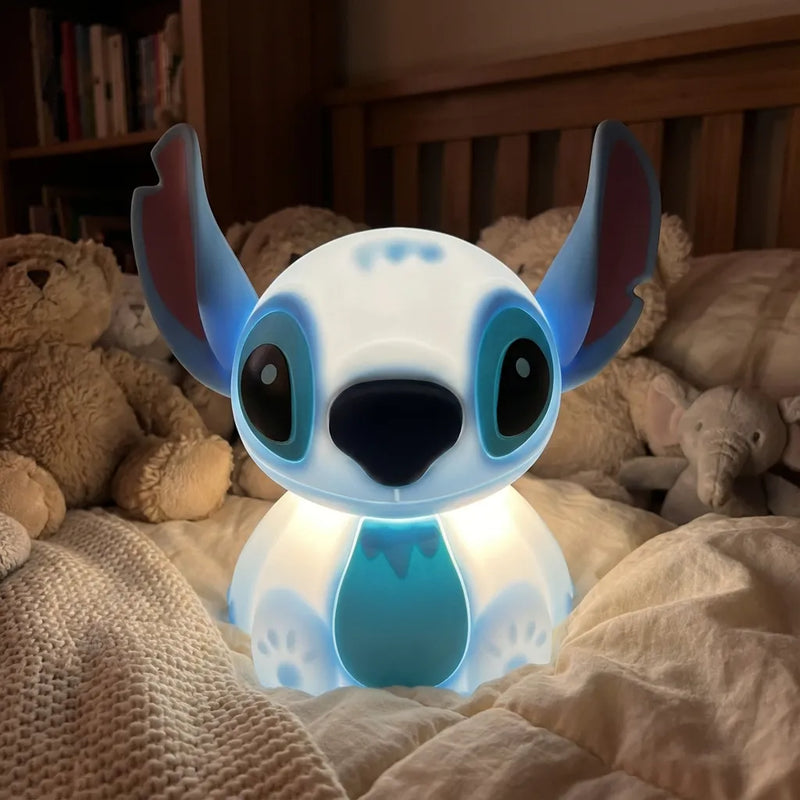 Stitch Night Light – Soft Touch Silicone, USB Rechargeable LED