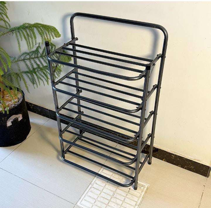Premium Foldable Metal Shoe Rack Stand – Space-Saving Organizer