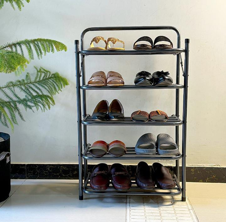 Premium Foldable Metal Shoe Rack Stand – Space-Saving Organizer