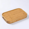 3-Piece Bamboo Nesting Tray Set - Natural Serving Trays - Trenducts.pk