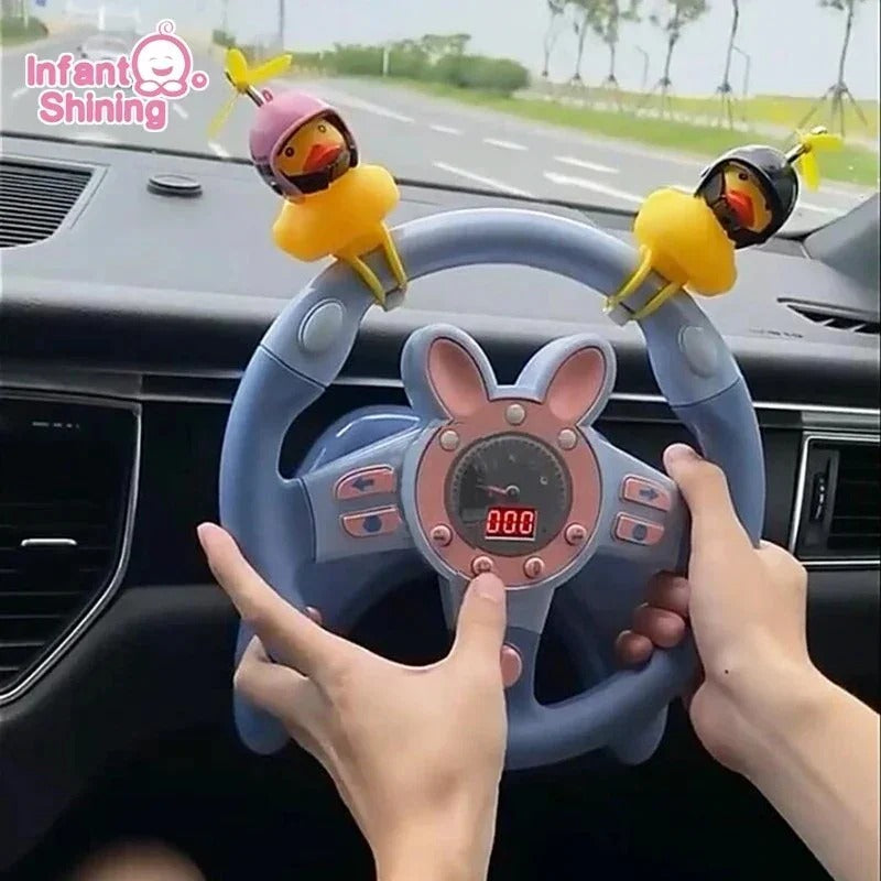 Kids steering wheel toy with lights and sound for toddlers in Pakistan