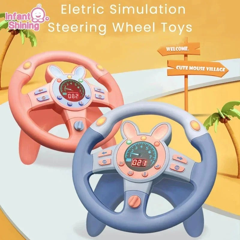 Kids Steering Wheel Toy – Simulation Driving Toy - Trenducts.pk