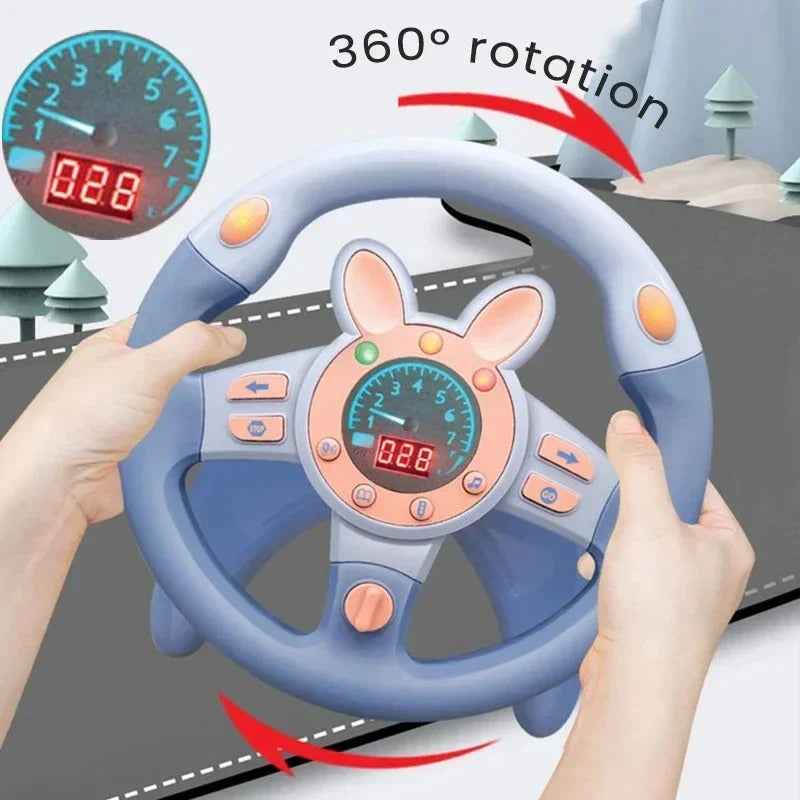 Kids Steering Wheel Toy – Simulation Driving Toy - Trenducts.pk