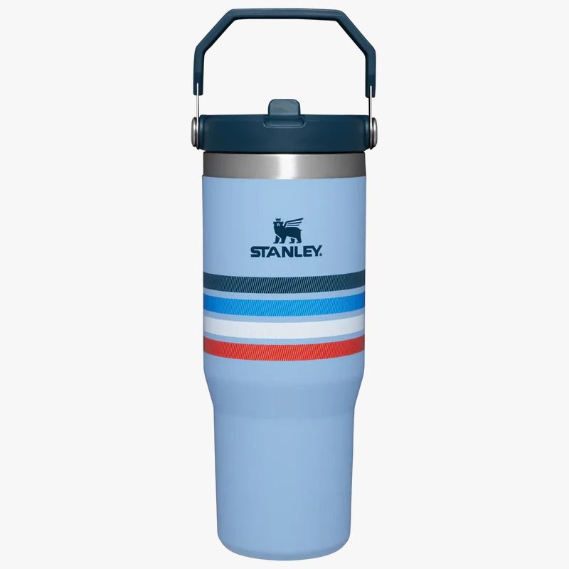Stanley IceFlow 30oz Cornflower Stripe – Leak-Proof Tumbler