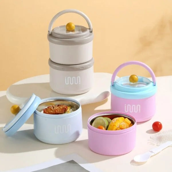 Insulated Stainless Steel Lunch Box – Thermal Food Jar MJ