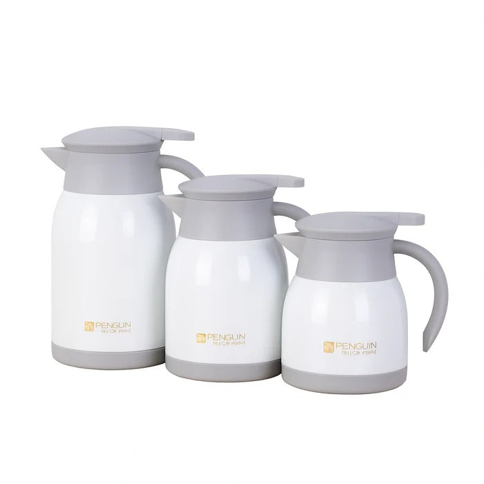 Penguin Stainless Steel Thermal Coffee Pot – Insulated Vacuum Flask